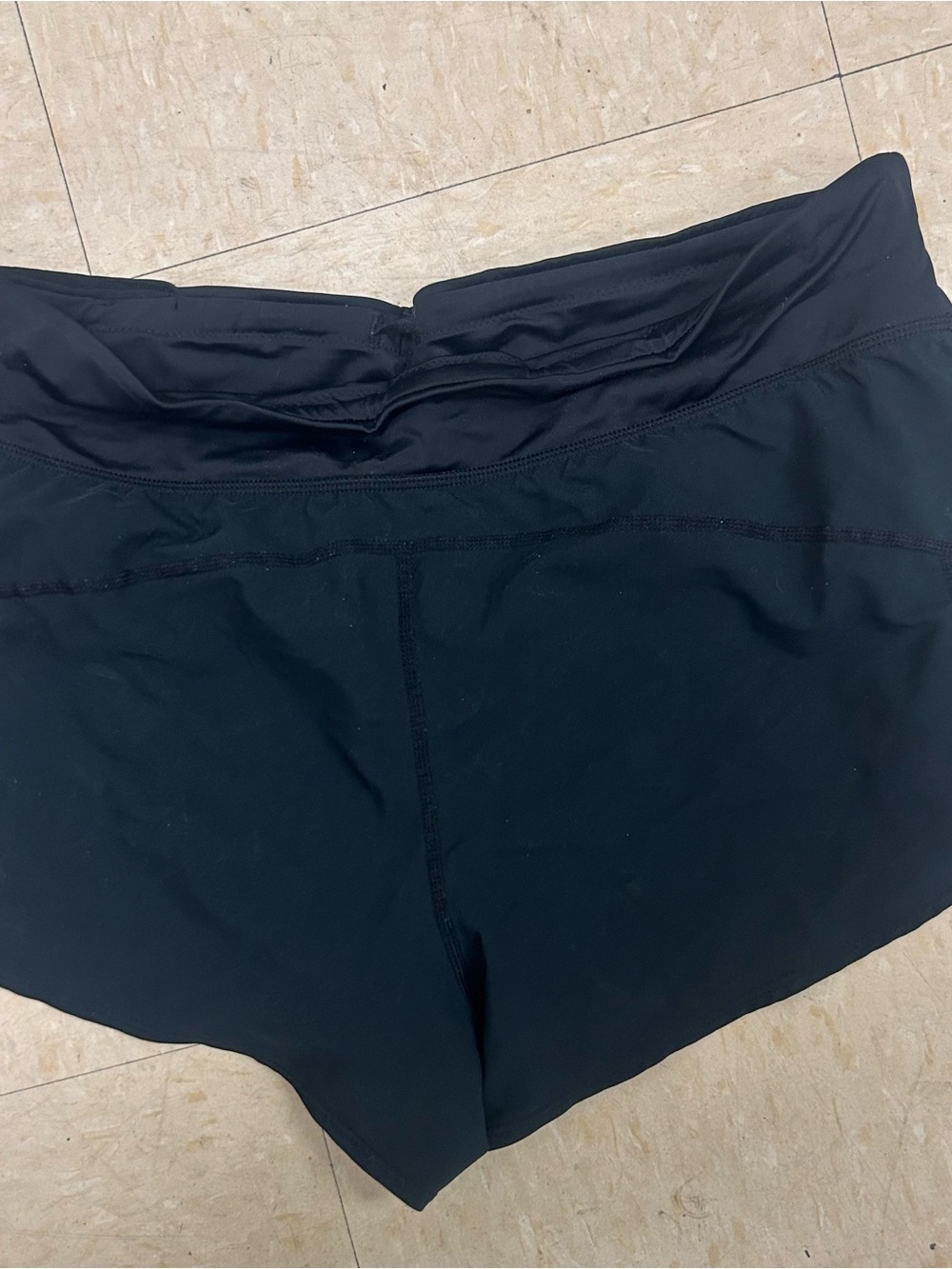 Title Nine Black Athletic Stretch Shorts size large with inner brief - Picture 7 of 10